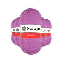 Tedar 5 Adet Kristal Çift Katlı El Örgü Lif İpi Leylak K805 Najmaddin (No:1) 8.5Cm X 10.5 Cm