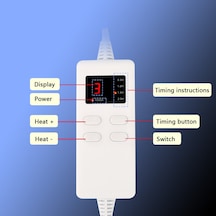 Yaozixa "6 Ayar Led Ekranlı Akıllı Isıtma Battaniyesi - Sırt Ve Bacaklar İçin Rahat Isıtıcı"