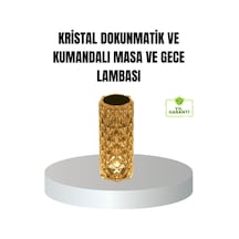 Kristal Rgb Led Li Kumandalı Masa Ve Gece Lambası - Renkli Işık Modlarıyla Şık Dekoratif Aydınlatma Diğer