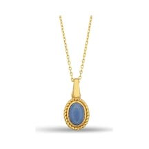 Çgk Çiğdem Gürel Kuyumculuk 8 Ayar Opal Taşlı Altın Kolye Gold
