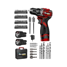 Dragro DRG-168 Pro 16.8V K Çift Akü Çelik Mandren Kömürsüz Motor Şarjlı Matkap Akülü Vidalama