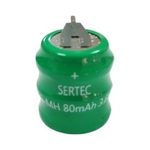 Tedar Sertec - 3.6v 3s1p 80 Mah 2 Pin Nı-mh Buton Pil Najmaddin