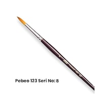Pebeo 123 Seri Sentetik Yuvarlak Uçlu Fırça No 8