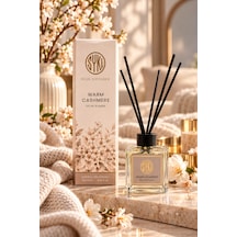Premium Çubuklu Oda Kokusu 100 Ml Cam Şişe Reed Diffuser Kaşmir