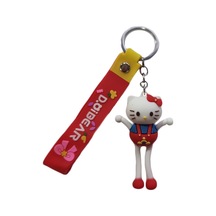 22 Cm Silikon Anahtarlık Hello Kitty Anahtarlık - Uzun Bacaklı Hello Kiti Çocuk Anahtarlık