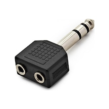 6.35Mm (1/4 Inç) Erkek To 2 X 3.5Mm (1/8 Inç) Dişi Ses Adaptörü