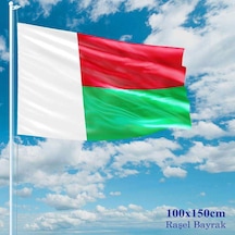 Madagaskar Bayrağı - 100x150 Cm 1 Metre X 1,5 Metre - Raşel Kumaş 1