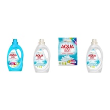 Aquabor Doğal Mineralli Sıvı Renkliler + Sıvı Beyaz + 4 Kg Renkliler + Sıvı Beyaz 4 Lü Set