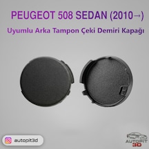 Peugeot 508 Sedan 2010 Uyumlu Arka Tampon Çeki Demiri Kapağı