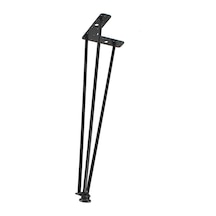 Metal Masa Ayağı 72 Cm. Pingolu Ayarlanabilir Siyah