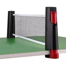 Bizahmetgelsin Teleskopik Taşınabilir Kaymaz Ping Pong Masa Tenisi Filesi Aparatı
