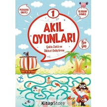 Akıl Oyunları 1 - Çoklu Zeka ve Dikkat Geliştirme 5+ Yaş- Dokuz Yayınları