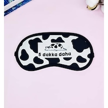 İnek 5 Dakka Daha Tasarımlı Uyku Bandı 0