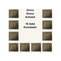 Ovivo Grano Antrasit 10 Adet Komütatör