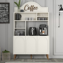 Lyon Kahve Köşesi 120cm - Krem / Ceviz