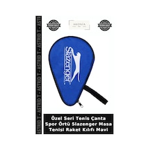 Özel Seri Tenis Çanta Spor Örtü Slazenger Masa Tenisi Raket Kılıfı Mavi