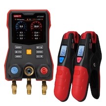 Unı-t Ut336e Kıt Kablosuz Sıcaklık Kelepçeli Dijital Manifold Ölçüm Cihazı 60 Bar