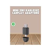 Kablosuz Carplay Adaptörü Usb-a & Type-c Uyumlu Hızlı Bağlantı Cihazı - Hs08378040-4424