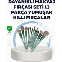 Profesyonel - 802 - Kullanıma Uygun 13 Parça Makyaj Fırçası Takımı - Cadde101 - Fiber Kıllı
