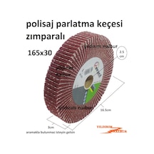 Cila Keçesi Zımparalı Parlatıcı 165Lik Polisaj Kırmızı Keçe