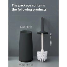 Liangmei Plastik Tuvalet Fırçası Ayakta Tabanı İle Uzun Sap Ahşap