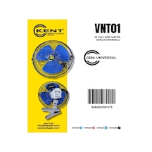 Kent 24 Volt Vantilatör Araç İçi Mandallı