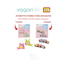 4'lü Saç Toka Seti Önce Birleştir,sonra Tak 2 Paket 4 Adet Gönderilir Yapı Toka Seti Ff 7101-7133