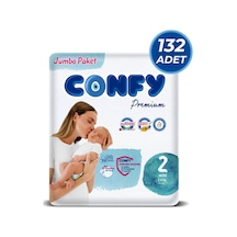 Confy Premium 2 Numara Bebek Bezi Mini 3 - 6 Kg 132 Adet