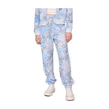 Gap Logo Fransız Havlu Kumaş Jogger Eşofman Altı - 723291-10290 Mavi - Lila