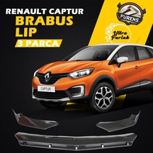 Renault Captur 2013-2017 Uyumlu Brabus Ön Lip 3 Parça Kanatlı Lip