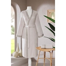 Özdilek Aurea Nakışlı Kimono Kadın Bornoz Seti S/m Çok Renkli