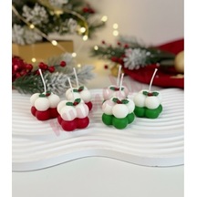 Mumelia Winter Elegance Kare Bubble - Doğal Soya Dekoratif Mum - Küçük Boy .