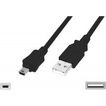 Digitus Ak-300108-010-s 1 Mt Usb 2.0 To Mini Usb 5 Pin Erkek-erkek Awg28 Ul Usb 2.0 Kablo