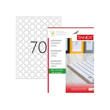 Tanex Tw-2125 25 Mm 100 Lü Lazer Etiket