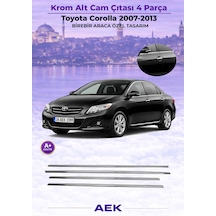 Toyota Corolla Cam Çıtası 2007-2013 Paslanmaz Çelik
