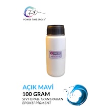 Opak & Transparan Sıvı Pigment Boya 100 Gram / Açık Mavi / Epoksi Için