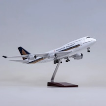 Singapore Airlines B747 Yolcu Uçağı Model Uçak 1/160 47cm