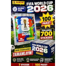 Fıfa World Cup 2026 Resmi Sticker Paketi 100 Paket
