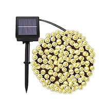 Technosmart Solar 100 Ledli 12 Metre Bahçe Aydınlatma Dekorasyon Güneş Enerjili Led Sarı Işık Genel