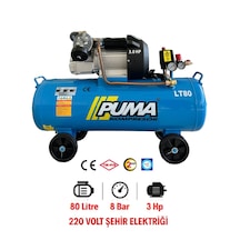 Puma PLW3007-80-3M 80 L 3 HP Yağlı Kompresör