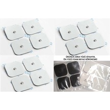 Çıtçıtlı Elektrot Pedi 5 x 5 Cm 3 Pakette 12 Adet