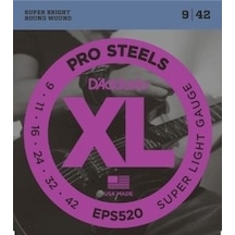 Daddario EPS520 Elektro Tel Prosteel Super Light 0.9 Set