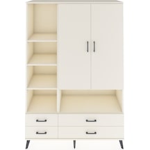 Hyperion Dolap 8 Raflı 4 Çekmeceli 2 Kapaklı 132x44x195 Aytaşı-aytaşı/aytaşı Aytası/aytası - Aytası