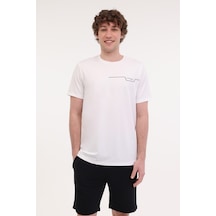 Lumberjack Ml Renato 11ıtl1019 5fx Beyaz Erkek Kısa Kol T-shirt 000000000101951150 Beyaz