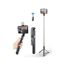 Led Işıklı Tripod Standı Kablosuz Bluetooth Uzaktan Kumandalı Selfie Çubuğu Çubuğu Yeni Youtuber