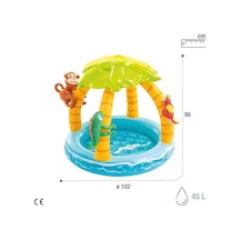 Intex Tropik Ada Gölgelikli Havuz 102 Cm