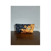 Garfield Kedi Desenli Tasarım Kalemlik - Makyaj Çantası Diğer