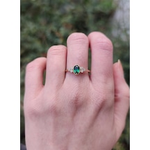 Talin Green Topaz Tektaş Yüzük - Ak635