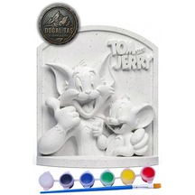 Tom Ve Jerry 15 Cm Taş Biblo Çocuk Boyama Etkinliği