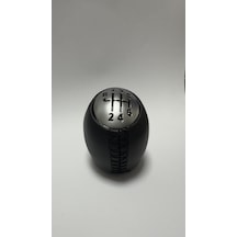 Renault Fluence / Megane 3 / Scenic 3 Siyah Deri Vites Topuzu 6 İleri Siyah